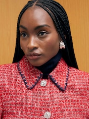 River Island Whipstitch Bouclé Trophy-jakke - Bilde 4 av 4