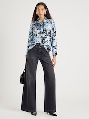 River Island Brown Collarless Asymmetric Waistcoat - Image 4 of 4