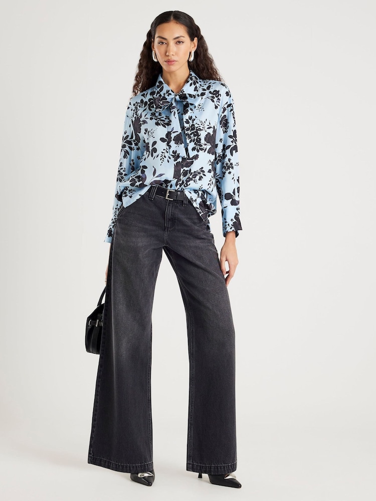 River Island Brown Collarless Asymmetric Waistcoat - Image 4 of 4