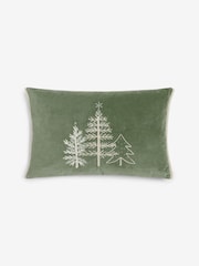 Sage Green Embellished Christmas Tree 40 X 59cm Cushion - Image 3 of 4