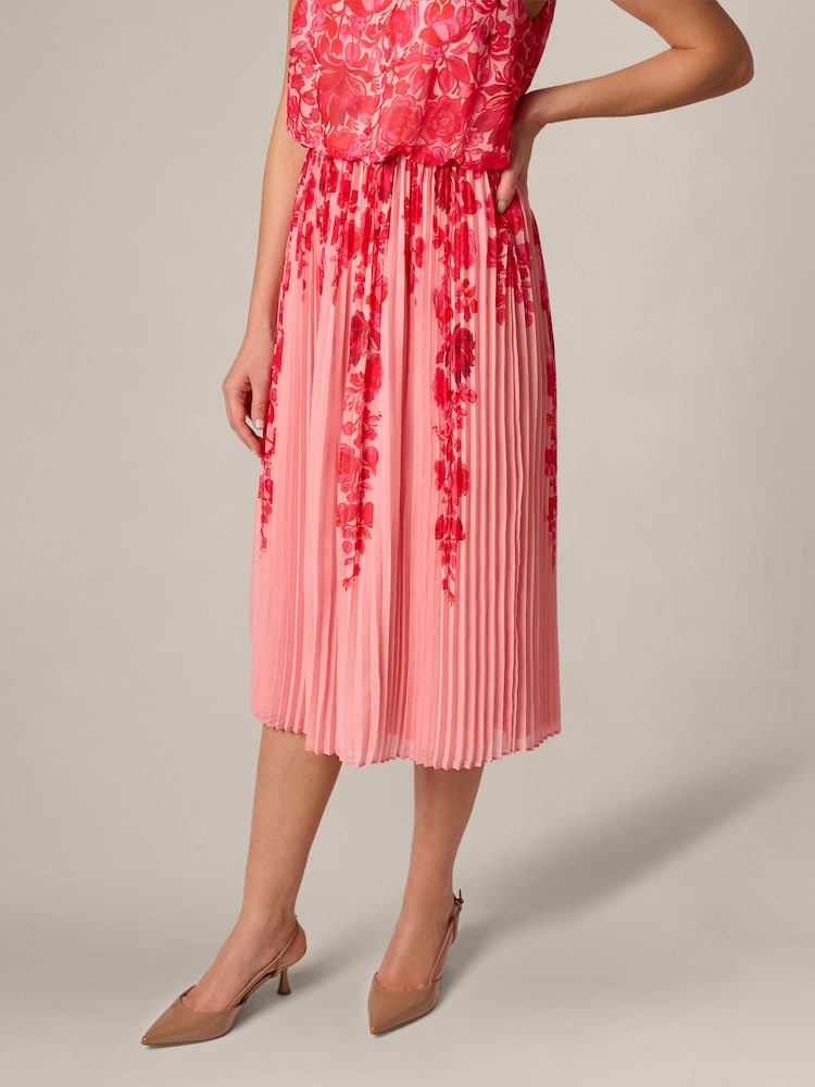 Adrianna Papell Print Fold Chiffonkjole - Bilde 6 av 6