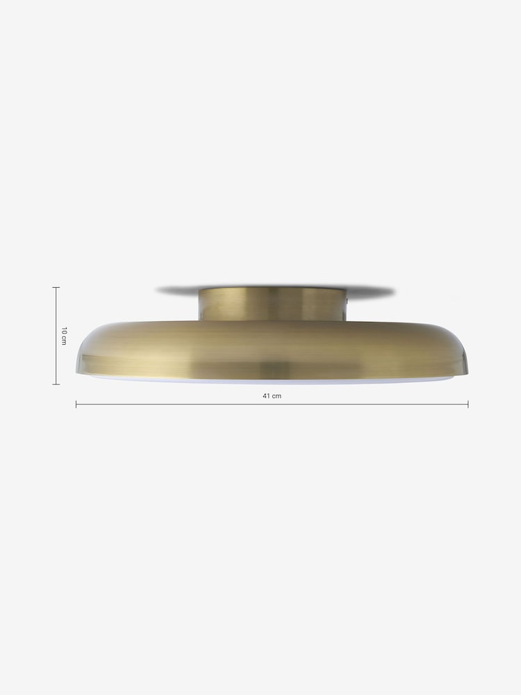 MADE.COM Brass Nura Flush Fitting Ceiling Light - Image 3 of 3 MADE.COM Brass Nura Flush Fitting Ceiling Light - Image 3 of 3