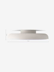 MADE.COM Ivory Nura Flush Fitting Ceiling Light - Image 3 of 3