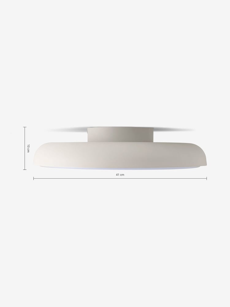 MADE.COM Ivory Nura Flush Fitting Ceiling Light - Image 3 of 3 MADE.COM Ivory Nura Flush Fitting Ceiling Light - Image 3 of 3