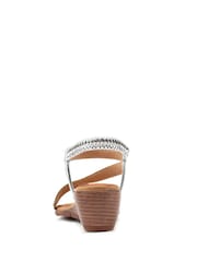 Lunar Silver Darci Wedge Sandals - Image 5 of 6