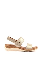 Lunar Gold Riley Hook and Loop Sandals - Image 4 of 8