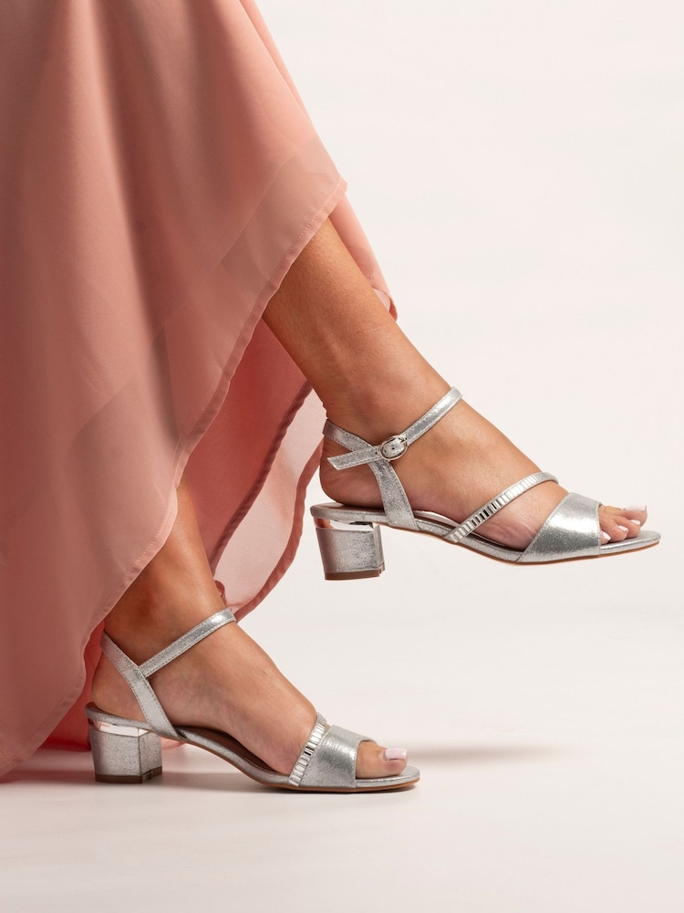 Lunar Silver Jen Heel Sandals - Image 1 of 7