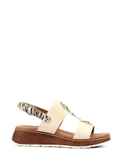 Lunar White Georgia Wedge Sandals - Image 3 of 6
