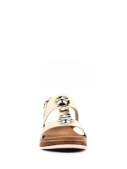 Lunar White Georgia Wedge Sandals - Image 4 of 6