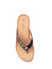 Lunar Black Abigail II Sandals - Image 6 of 7