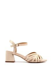 Lunar Beige Jaylen Block Heel Sandals - Image 3 of 6