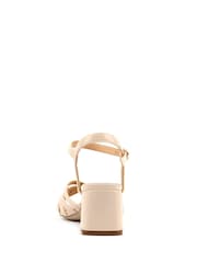 Lunar Beige Jaylen Block Heel Sandals - Image 5 of 6