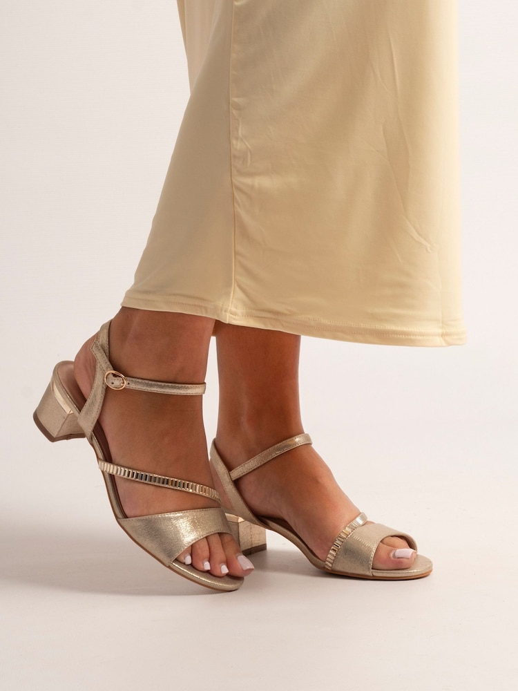 Lunar Gold Jen Heel Sandals - Image 1 of 7