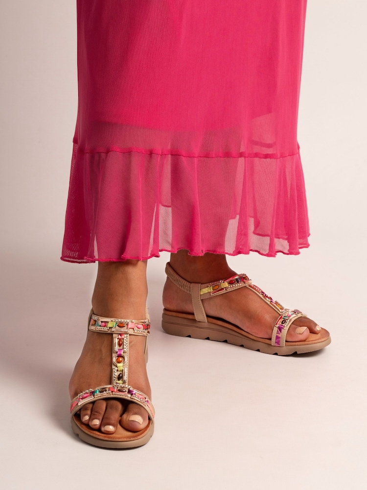 Lunar Brown Drift Sandals - Image 1 of 6