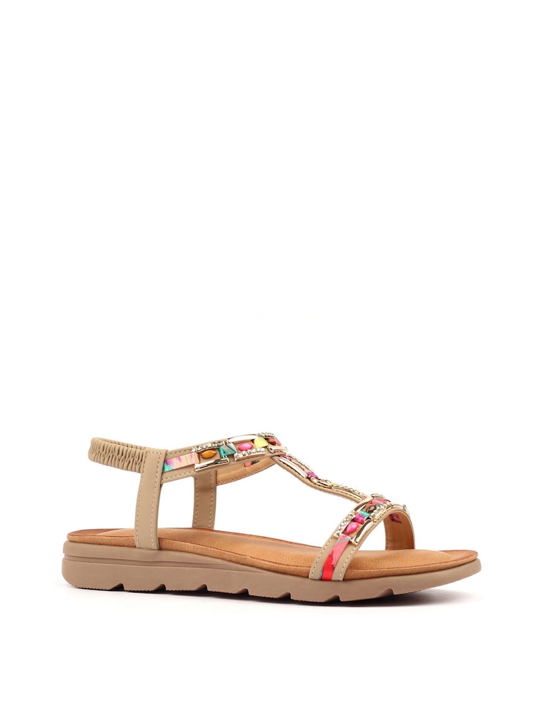 Lunar Brown Drift Sandals - Image 2 of 6