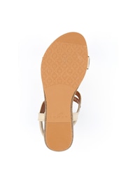 Lunar Indigo Beige Wide Fit Sandals - Image 9 of 10