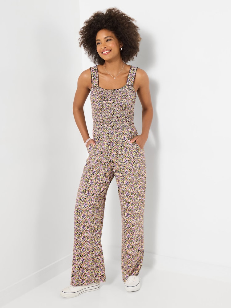 Joe Browns Black Petite Summer Days Jersey Jumpsuit - Image 1 of 4