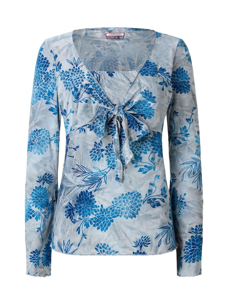 Joe Browns Blue Beach Boutique Tie Front Flocked Top - Image 7 of 7