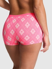 Victoria's Secret Pink Pink Argyle Print Boyshort Ribbed Seamless Knickers - Image 2 of 2