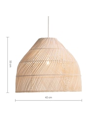 MADE.COM Natural Rattan Java Small EasyFit Light Shade - Image 4 of 4