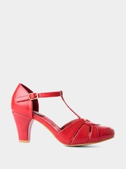 Joe Browns Red Rumba Vintage Style Heels Shoes - Image 1 of 4