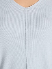 Evans Blue Seam Detail Batwing Jumper - Image 4 of 5