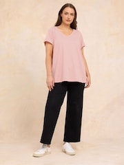 Evans Pink Slub T-Shirt - Image 3 of 5