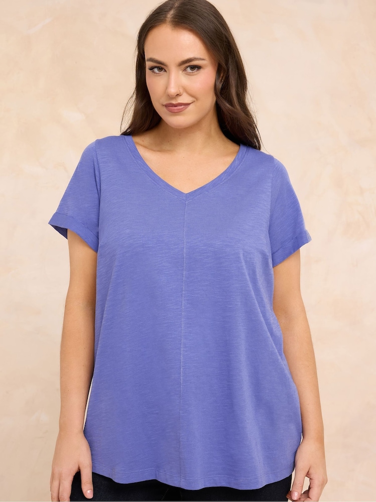 Evans Blue Slub T-Shirt - Image 1 of 5