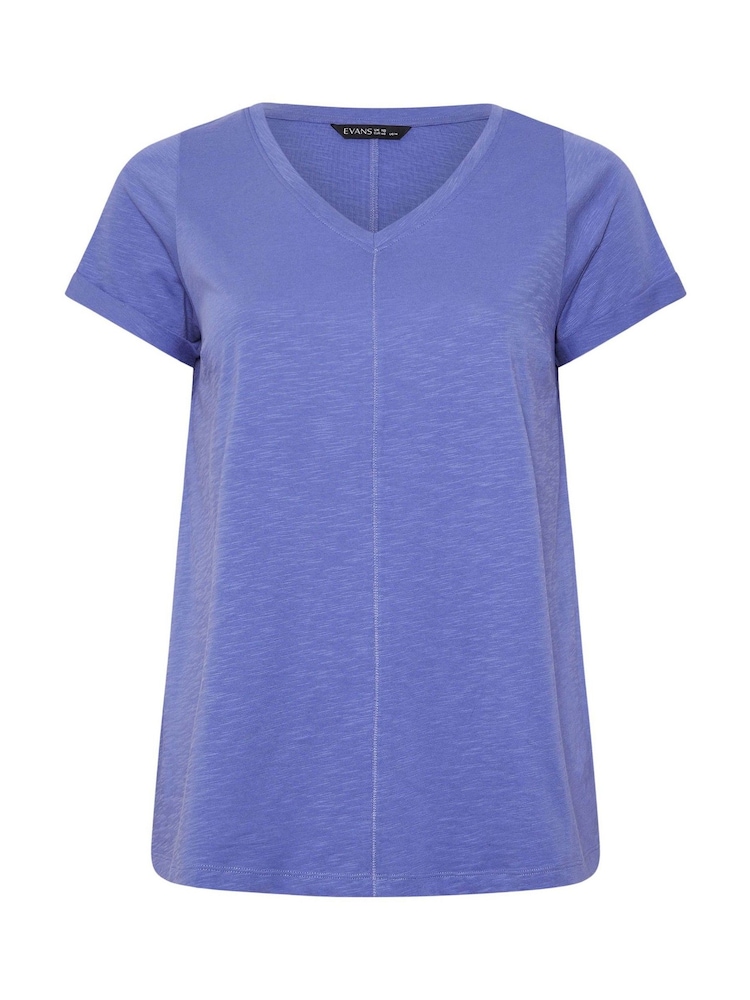 Evans Blue Slub T-Shirt - Image 5 of 5