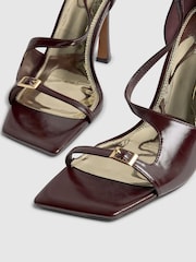 River Island Purple Buckle Strappy Heeled Sandals - Image 4 of 5