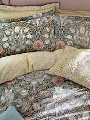 William Morris At Home Set of 2 Mineral Blue Spring Thicket 250 Thread Count Pillowcases - Image 2 of 5