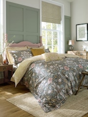 William Morris At Home Set of 2 Mineral Blue Spring Thicket 250 Thread Count Pillowcases - Image 3 of 5