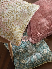 William Morris At Home Mineral Blue Spring Thicket Cushion - Image 2 of 3