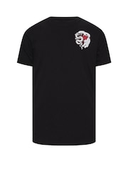 BadRhino Big & Tall Black Longline Japanese Tiger T-Shirt - Image 6 of 7