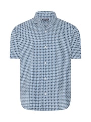 أزرق - BadRhino Big & Tall Peached Poplin Shirt - صورة 2 من 3