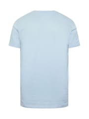 BadRhino Big & Tall Blue Slub Flower Pocket T-Shirt - Image 6 of 6