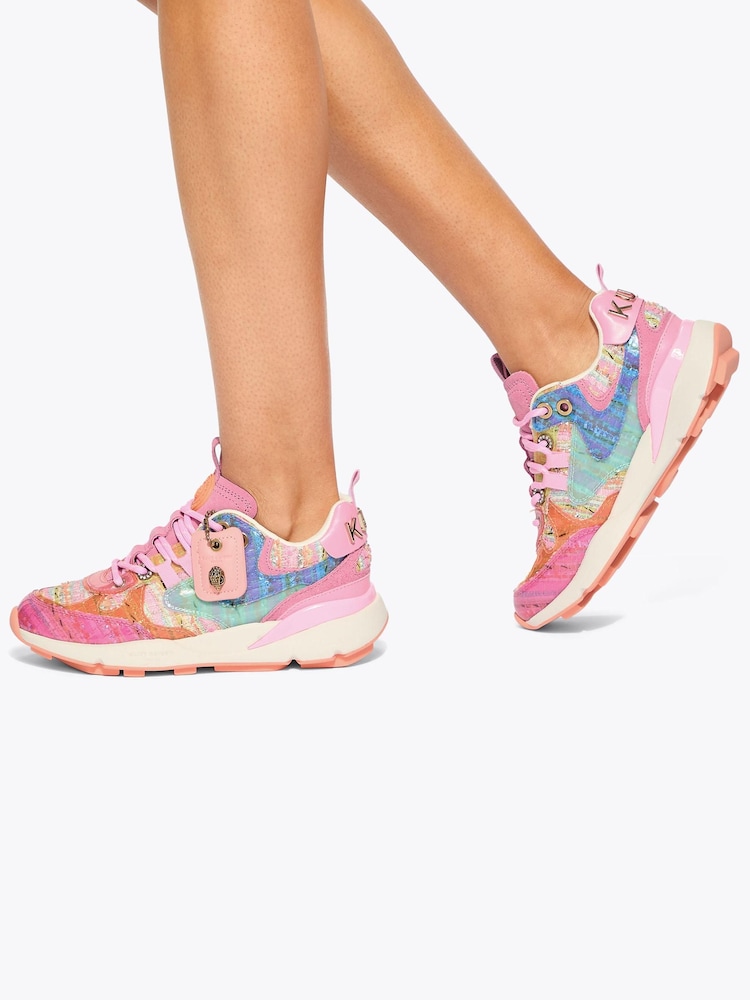 Kurt Geiger London Pink Womens Kurt Trainers - Image 1 of 5