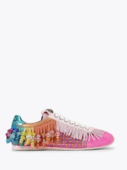 Kurt Geiger London Pink Islington Bow Trainers - Image 2 of 5