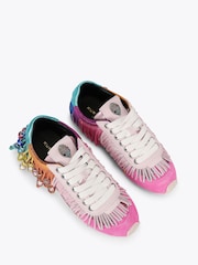 Kurt Geiger London Pink Islington Bow Trainers - Image 3 of 5