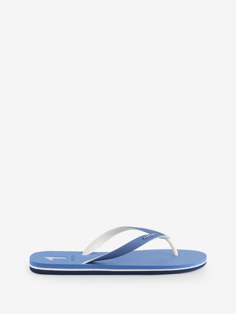 Hackett Light Blue Capri Numbers Flip Flop Shoes - Image 1 of 6