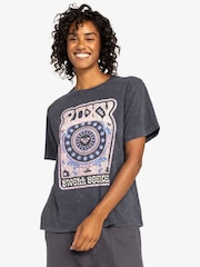Roxy Grey Moonlight Sunset 100%  Cotton T-Shirt - Image 1 of 9