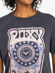 Roxy Grey Moonlight Sunset 100%  Cotton T-Shirt - Image 3 of 9