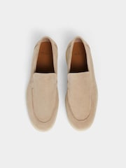 Hackett Brown Martin Plain Suede Loafer Shoes - Image 4 of 7
