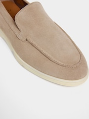 Hackett Brown Martin Plain Suede Loafer Shoes - Image 6 of 7