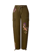Joe Browns Green Remarkable Embroidered Cargo Trousers - Image 6 of 6