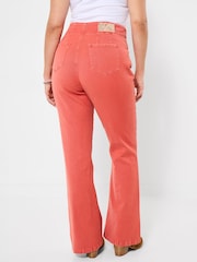 Joe Browns Rust Mia Kick Flare Twill Trousers - Image 4 of 6