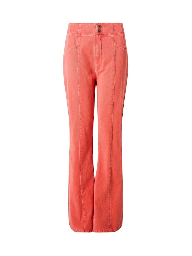 Joe Browns Rust Mia Kick Flare Twill Trousers - Image 6 of 6