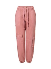 Joe Browns Pink Camilla Trim Detail Cargo Trousers - Image 5 of 5