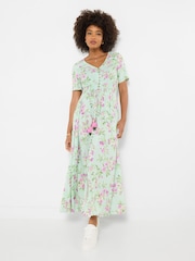 Joe Browns Green Summer Blossoms Maxi Dress - Image 2 of 6
