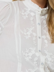 Joe Browns White Patsy Embroidered Blouse - Image 4 of 5